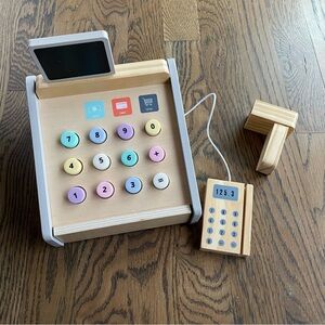 Wood Cash Register Toy